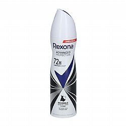 REXONA ΑΠΟΣΜΗΤΙΚΟ SPRAY ADVANCED PROTECTION 72h INVISIBLE BLACK + WHITE 150ml  