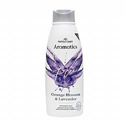 PAPOUTSANIS AROMATICS ΑΦΡΟΛΟΥΤΡΟ ΜΕ ΑΡΩΜΑ ORANGE BLOSSOM & LAVENDER 600ml