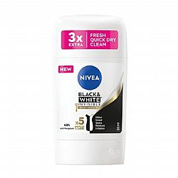NIVEA ΑΠΟΣΜΗΤΙΚΟ STICK BLACK & WHITE INVISIBLE 48h 50ml