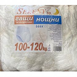 SERENY ΒΡΑΚΑΚΙ ΑΚΡΑΤΕΙΑΣ ΝΥΧΤΑΣ 4 ΣΤΑΓΟΝΕΣ (100-120kg) XL 10τεμ.