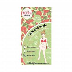 VICTORIA BEAUTY ΤΑΙΝΙΕΣ ΑΠΟΤΡΙΧΩΣΗΣ ΜΕ ΑΡΩΜΑ ΚΑΡΠΟΥΖΙ & ALOE VERA 20τεμ