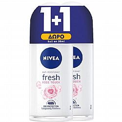 NIVEA FRESH ROSE TOUCH ROLL-ON 2x50ml