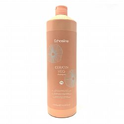 ECHOSLINE KERATIN VEG ΣΑΜΠΟΥΑΝ ΑΝΑΔΟΜΗΣΗΣ ΓΙΑ ΒΑΜΜΕΝΑ ΕΠΕΞΕΡΓΑΣΜΕΝΑ ΜΑΛΛΙΑ 1000ml