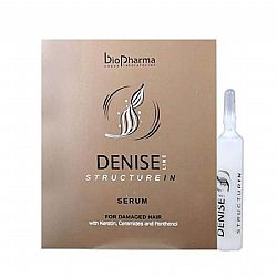 BIOPHARMA DENISE LINE STRUCTURE IN SERUM WITH KERATIN CERAMIDES & PANTHENOL FOR DAMAGED HAIR ΑΜΠΟΥΛΑ ΓΙΑ ΤΑΛΑΙΠΩΡΗΜΕΝΑ ΜΑΛΛΙΑ 15ml