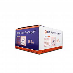 BD ΣΥΡΙΓΓΕΣ MICROFINE PLUS INSULINE 0.3ml & G-30 [0,3 x 8mm] 100τεμ