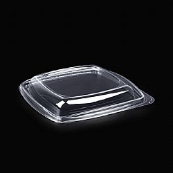 OPEN CARE TRANSPARENT LID PET 750cc SALAD PET SQUARE BLACK 50pcs