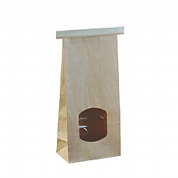 OPEN CARE ZIP BAG MEDIUM WITH SQUARE BOTTOM AND WINDOW 7x11,5x24,6cm 400pcs