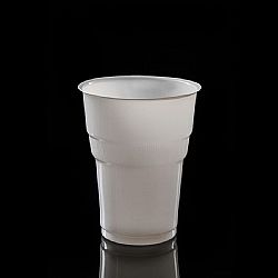 LARIPLAST PLASTIC WATER CUP 503 WHITE 250ml 50pcs