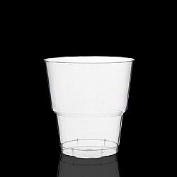 OPEN CARE PLASTIC CUP LOW OLYMPIC STYLE INJECTION 250ml 25pcs