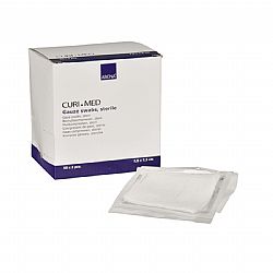 ABENA CURI-MED ΓΑΖΕΣ ΑΠΟΣΤΕΙΡΩΜΕΝΕΣ 17ΚΛΩΣΤΕΣ 8ply 7,5cm x 7,5cm 100τεμ