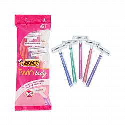 BIC TWIN LADY ΞΥΡΑΦΑΚΙΑ 2 ΛΕΠΙΔΕΣ 6τεμ