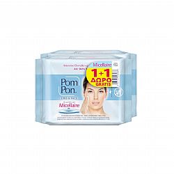 POM PON ALL SKINS MICELLAIRE MAKEUP REMOVING WIPES 2x20pcs