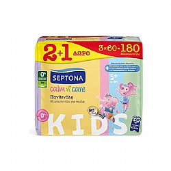 SEPTONA CALM N CARE ΠΑΝΘΕΝΟΛΗ ΜΩΡΟΜΑΝΤΗΛΑ ΓΙΑ ΒΡΕΦΗ 3x60τεμ