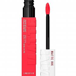 MAYBELLINE SUPER STAY MATTE INK LIQUID LIPSTIC ΜΑΤ ΚΡΑΓΙΟΝ ΜΑΚΡΑΣ ΔΙΑΡΚΕΙΑΣ 25 HEROINE 5ml