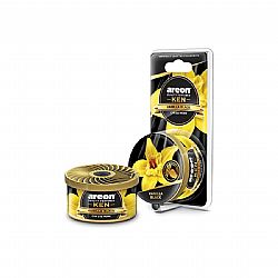 AREON CAR KEN BLISTER ΑΡΩΜΑΤΙΚΗ ΚΟΝΣΕΡΒΑ ΚΟΝΣΟΛΑΣ/ΤΑΜΠΛΟ ΑΥΤΟΚΙΝΗΤΟΥ VANILLA BLACK 30g