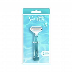 GILLETTE VENUS SMOOTH ΞΥΡΑΦΑΚΙ ΣΩΜΑΤΟΣ ΜΕ ΑΝΤΑΛΛΑΚΤΙΚΕΣ ΚΕΦΑΛΕΣ 3 ΛΕΠΙΔΩΝ 2τεμ