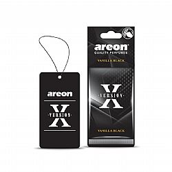 AREON CAR X VERSION ΚΡΕΜΑΣΤΗ ΑΡΩΜΑΤΙΚΗ ΚΑΡΤΕΛΑ VANILLA BLACK