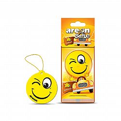 AREON CAR SMILE ΚΡΕΜΑΣΤΗ ΑΡΩΜΑΤΙΚΗ ΚΑΡΤΕΛΑ VANILLA