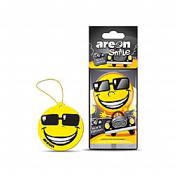 AREON CAR SMILE ΚΡΕΜΑΣΤΗ ΑΡΩΜΑΤΙΚΗ ΚΑΡΤΕΛΑ BLACK CRYSTAL