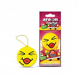 AREON CAR SMILE ΚΡΕΜΑΣΤΗ ΑΡΩΜΑΤΙΚΗ ΚΑΡΤΕΛΑ APPLE & CINNAMON