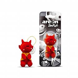 AREON CAR SMILE TOY ΚΡΕΜΑΣΤΟ ΑΡΩΜΑΤΙΚΟ ΑΥΤΟΚΙΝΗΤΟΥ ΜΕ ΒΕΝΤΟΥΖΑ BLACK CRYSTAL DEVIL