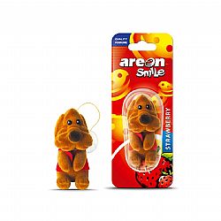 AREON CAR SMILE TOY ΚΡΕΜΑΣΤΟ ΑΡΩΜΑΤΙΚΟ ΑΥΤΟΚΙΝΗΤΟΥ ΜΕ ΒΕΝΤΟΥΖΑ STRAWBERRY DOG