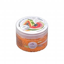 FIONNA COSMETICS HYDRATES & SOFTENS BODY SCRUB WITH SEEDS & SUGAR PAPAYA 250ml