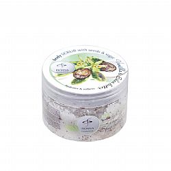 FIONNA COSMETICS HYDRATES & SOFTENS BODY SCRUB WITH SEEDS & SUGAR VANILLA & SHEA BUTTER 250ml