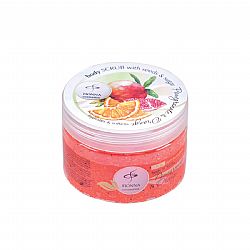 FIONNA COSMETICS HYDRATES & SOFTENS BODY SCRUB WITH SEEDS & SUGAR POMEGRANATE & ORANGE250ml