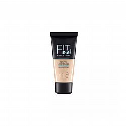 MAYBELLINE FIT ME MATTE + PORELESS FOUNDATION 118 NUDE 30ml