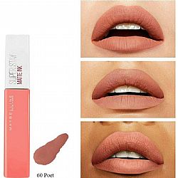 MAYBELLINE SUPER STAY MATTE INK LIQUID LIPSTICK ΜΑΤ ΚΡΑΓΙΟΝ ΜΑΚΡΑΣ ΔΙΑΡΚΕΙΑΣ 60 POET 5ml