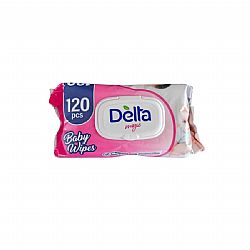 DELTA ΜΩΡΟΜΑΝΤΗΛΑ BABY WIPES ΓΙΑ NORMAL SKIN 120τεμ
