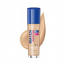 RIMMEL MATCH PERFECTION MAKE UP No 200 SOFT BEIGE SPF20 30ml