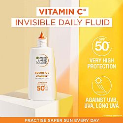 GARNIER AMBRE SOLAIRE SUPER UV VINTAMIN C ANTI-DARK SPOTS FLUID  SPF50 40ml