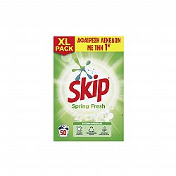 SKIP ΑΠΟΡΡΥΠΑΝΤΙΚΟ ΠΛΥΝΤΗΡΙΟΥ ΡΟΥΧΩΝ ΣΚΟΝΗ SPRING FRESH 50 ΠΛΥΣΕΙΣ 3.25kg 