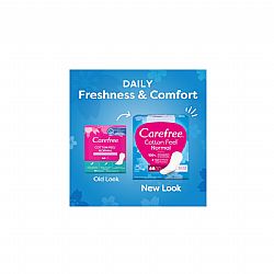 CAREFREE COTTON FEEL NORMAL ΣΕΡΒΙΕΤΑΚΙΑ ΓΙΑ ΚΑΝΟΝΙΚΗ ΡΟΗ 2 ΣΤΑΓΟΝΕΣ FRESH SCENT (30+26)τεμ.