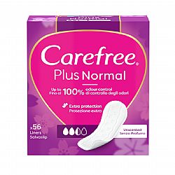 CAREFREE PLUS NORMAL ΣΕΡΒΙΕΤΑΚΙΑ ΓΙΑ ΚΑΝΟΝΙΚΗ ΡΟΗ 2,5 ΣΤΑΓΟΝΕΣ ΧΩΡΙΣ ΑΡΩΜΑ (30+26)τεμ.