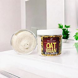 HRISTINA COSMETICS FACE PEELING OAT BRAN ΦΥΣΙΚΟ PEELING ΠΡΟΣΩΠΟΥ ΜΕ ΠΙΤΟΥΡΟ ΒΡΩΜΗΣ ΓΙΑ ΒΑΘΥ ΚΑΘΑΡΙΣΜΟ, ΛΕΙΑΝΣΗ & ΛΑΜΨΗ 200ml