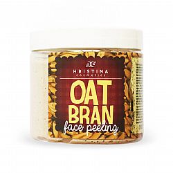 HRISTINA COSMETICS FACE PEELING OAT BRAN ΦΥΣΙΚΟ PEELING ΠΡΟΣΩΠΟΥ ΜΕ ΠΙΤΟΥΡΟ ΒΡΩΜΗΣ ΓΙΑ ΒΑΘΥ ΚΑΘΑΡΙΣΜΟ, ΛΕΙΑΝΣΗ & ΛΑΜΨΗ 200ml
