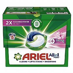 ARIEL ALL IN 1 PODS ΑΠΟΡΡΥΠΑΝΤΙΚΟ ΠΛΥΝΤΗΡΙΟΥ ΡΟΥΧΩΝ DOWNY FLORAL BREEZE 15 ΚΑΨΟΥΛΕΣ