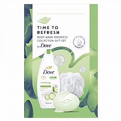 UNILEVER DOVE TIME TO REFRESH ΣΕΤ ΑΦΡΟΛΟΥΤΡΟ 250ml, ΜΠΑΡΑ ΣΑΠΟΥΝΙΟΥ 90gr, ΣΦΟΥΓΓΑΡΙ ΣΩΜΑΤΟΣ