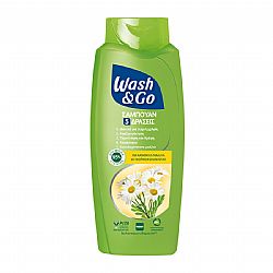 WASH & GO ΣΑΜΠΟΥΑΝ 5 ΔΡΑΣΕΙΣ ΓΙΑ ΚΑΝΟΝΙΚΑ ΜΑΛΛΙΑ ΜΕ ΕΚΧΥΛΙΣΜΑ ΧΑΜΟΜΗΛΙΟΥ 650ml
