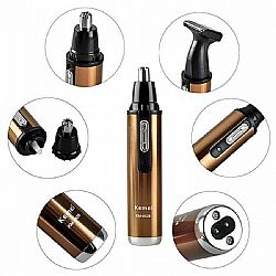 KEMEI 2in1 NOSE & EAR HAIR TRIMMER ΜΗΧΑΝΗ ΕΠΑΝΑΦΟΡΤΙΖΟΜΕΝΗ ΑΥΤΙΩΝ ΚΑΙ ΜΥΤΗΣ KM-6629