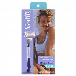 GILLETTE VENUS ΞΥΡΙΣΤΙΚΗ ΜΗΧΑΝΗ EXTRA SMOOTH SWIRL ΜΕ 5 ΛΕΠΙΔΕΣ + 2 ΑΝΤΑΛΛΑΚΤΙΚΕΣ ΚΕΦΑΛΕΣ