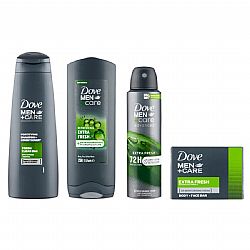 DOVE MEN +CARE EXTRA FRESH ΣΕΤ ΑΝΔΡΙΚΗΣ ΠΕΡΙΠΟΙΗΣΗΣ BODY, FACE & HAIR WASH 250ml, ANTI PERSPIRANT 150ml, BODY & FACE BAR 90gr, FRESH CLEAN 2in1 SHAMPOO 250ml