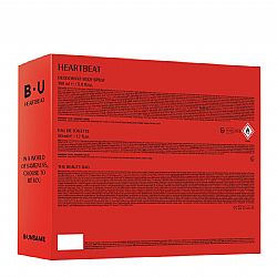 B.U. HEARTBEAT DEODORANT BODY SPRAY 150ml, EAU DE TOILETTE 50ml & THE BEAUTY BAG