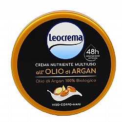LEOCREMA ΚΡΕΜΑ ΓΙΑ ΠΡΟΣΩΠΟ ΣΩΜΑ & ΧΕΡΙΑ 48H OLLIO DI ARGAN 150ml