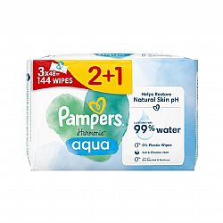 PAMPERS HARMONIE ΜΩΡΟΜΑΝΤΗΛΑ AQUA 3x48τεμ.