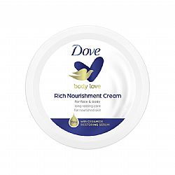 DOVE BODY LOVE ΚΡΕΜΑ ΓΙΑ ΠΡΟΣΩΠΟ ΚΑΙ ΣΩΜΑ RICH NOURISHMENT 75ml