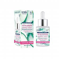 VICTORIA BEAUTY HYALURON HYDRA SHOT ΓΙΑ ΞΗΡΕΣ ΚΑΙ ΕΥΑΙΣΘΗΤΕΣ ΕΠΙΔΕΡΜΙΔΕΣ SERUM ΠΡΟΣΩΠΟΥ ΜΕ 10% ΥΑΛΟΥΡΟΝΙΚΟ ΟΞΥ ΚΑΙ ALOE VERA 30ml